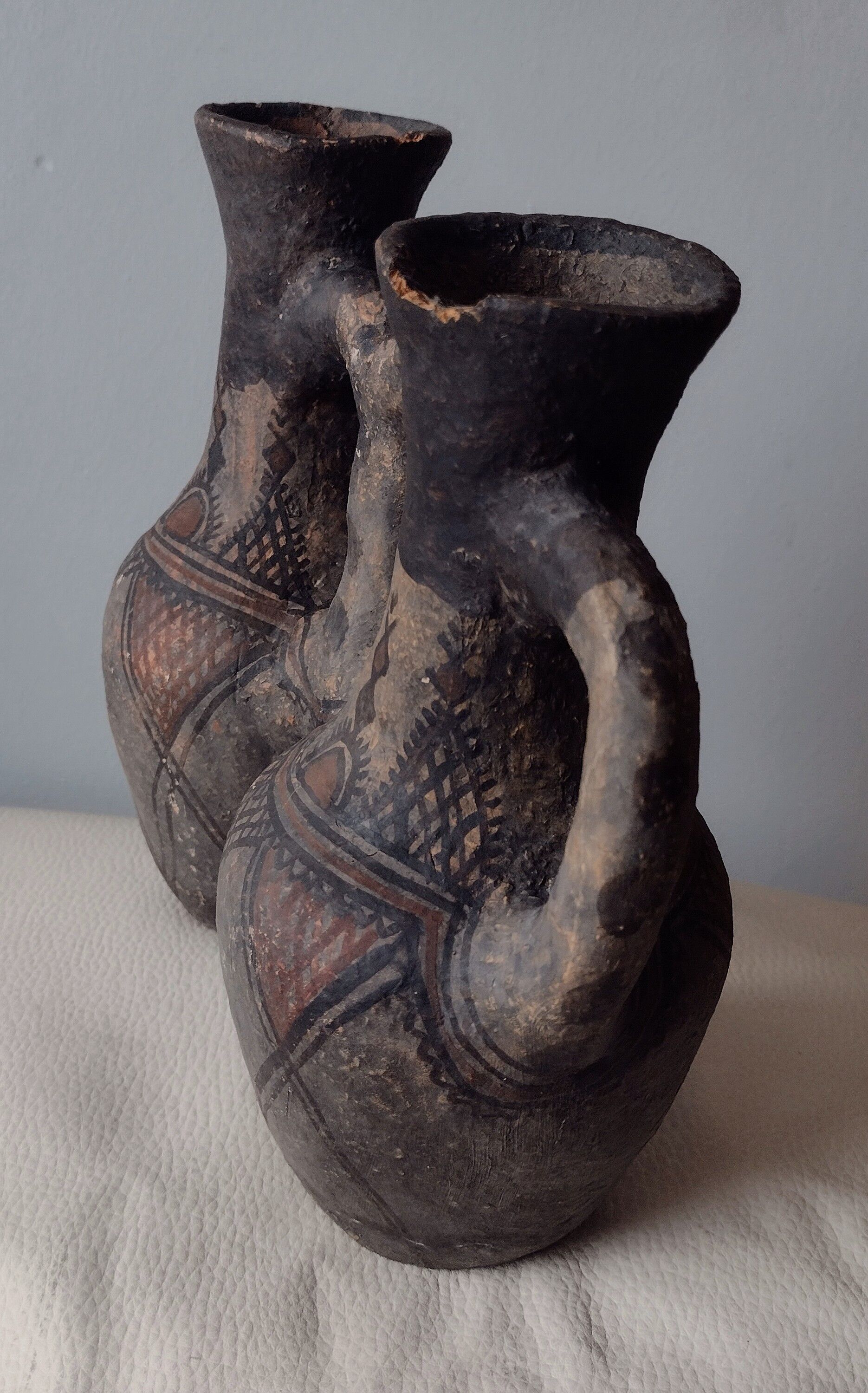 Antique berber double vessel