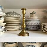 Golden brass candle holder