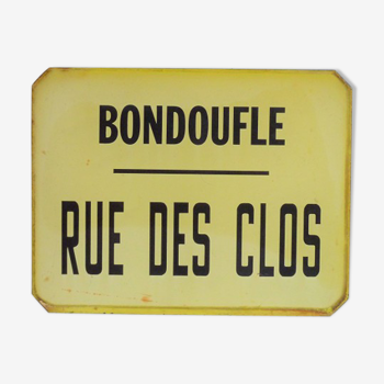 Old plate of bus shelters Bondoufle