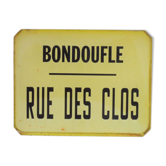 Old plate of bus shelters Bondoufle