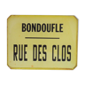 Old plate of bus shelters Bondoufle