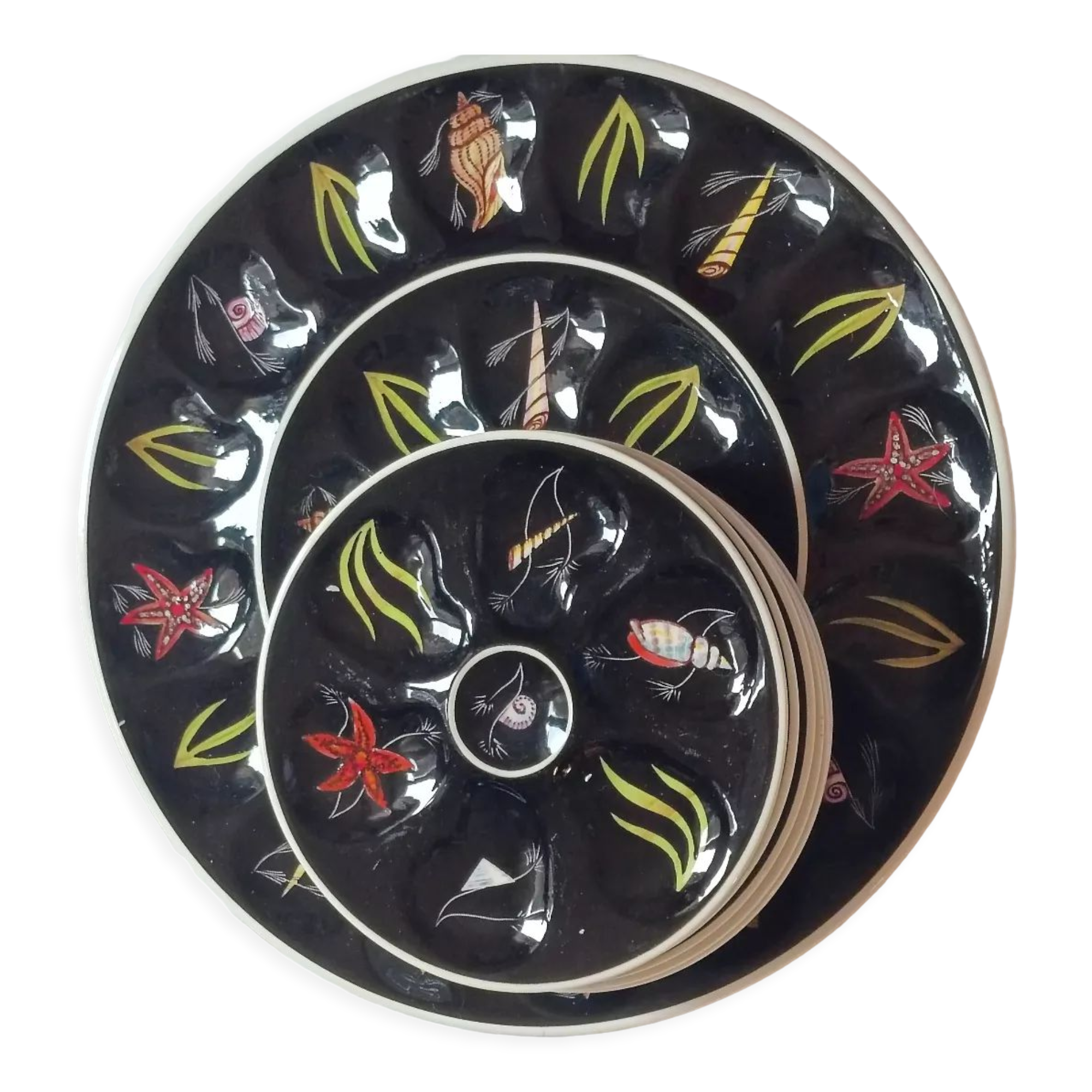 Flat batch and oyster plates