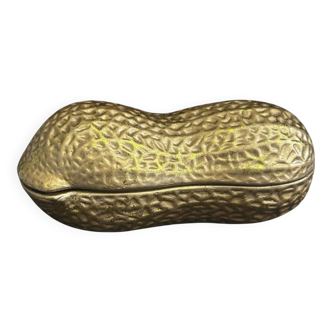 Vintage 1960s-70s ceramic peanut box