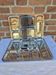 Paire de plateaux plats de service inox