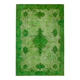 Overdyed Wool Vintage Handmade Carved Rug 169 cm x 288 cm
