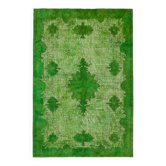 Overdyed Wool Vintage Handmade Carved Rug 169 cm x 288 cm