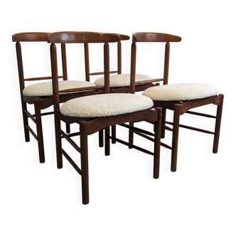 Set of 4 modernist chairs by Greta Magnusson Grossman, USA circa 1950.