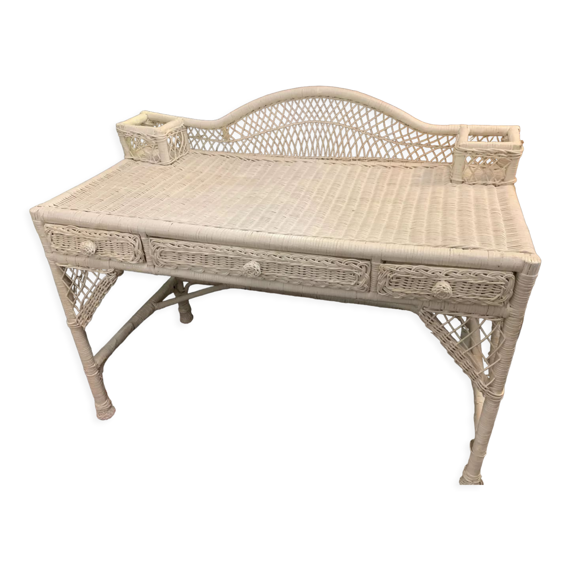 Rattan desk