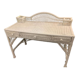 Rattan desk