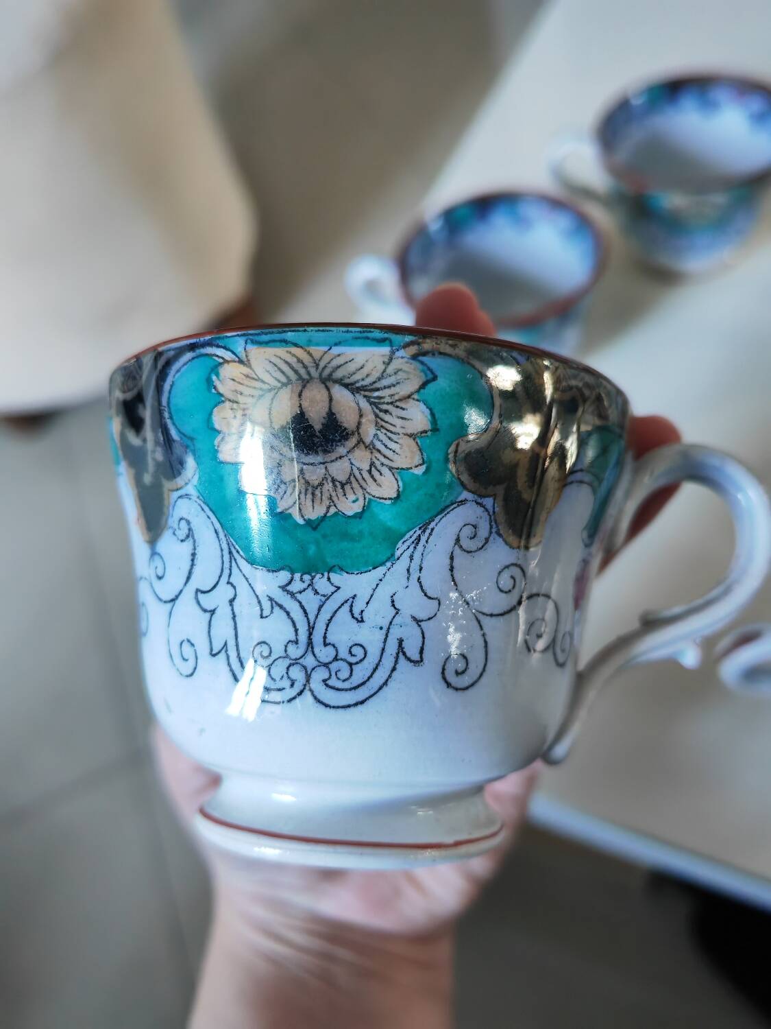 6 Canton Boch Frères cups