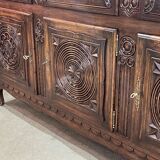 1950s oak sideboard in the style of Robert Micheau Vernez