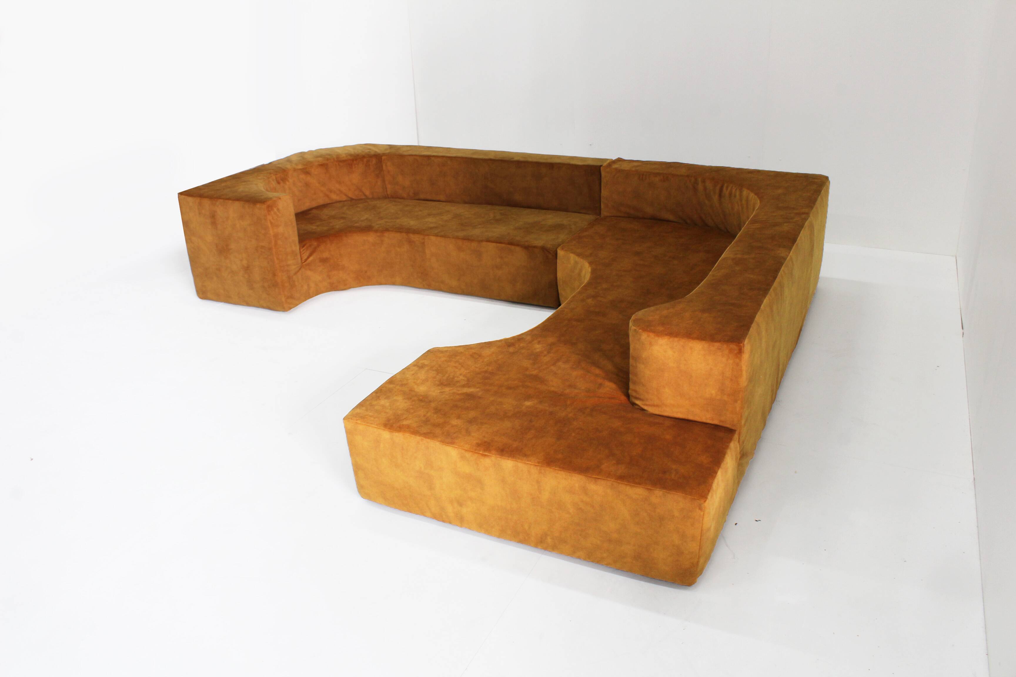 Vintage Modular corner sofa by Giovannetti Collection Italy 1990s