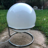 Space age opaline ball lamp circa 1970