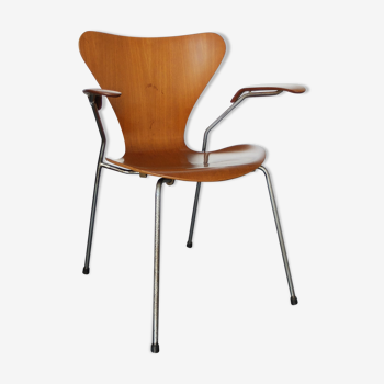 Teak armchair 3270 butterfly series Arne Jacobsen for Fritz Hansen, Vintage Teak 1964