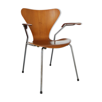 Teak armchair 3270 butterfly series Arne Jacobsen for Fritz Hansen, Vintage Teak 1964