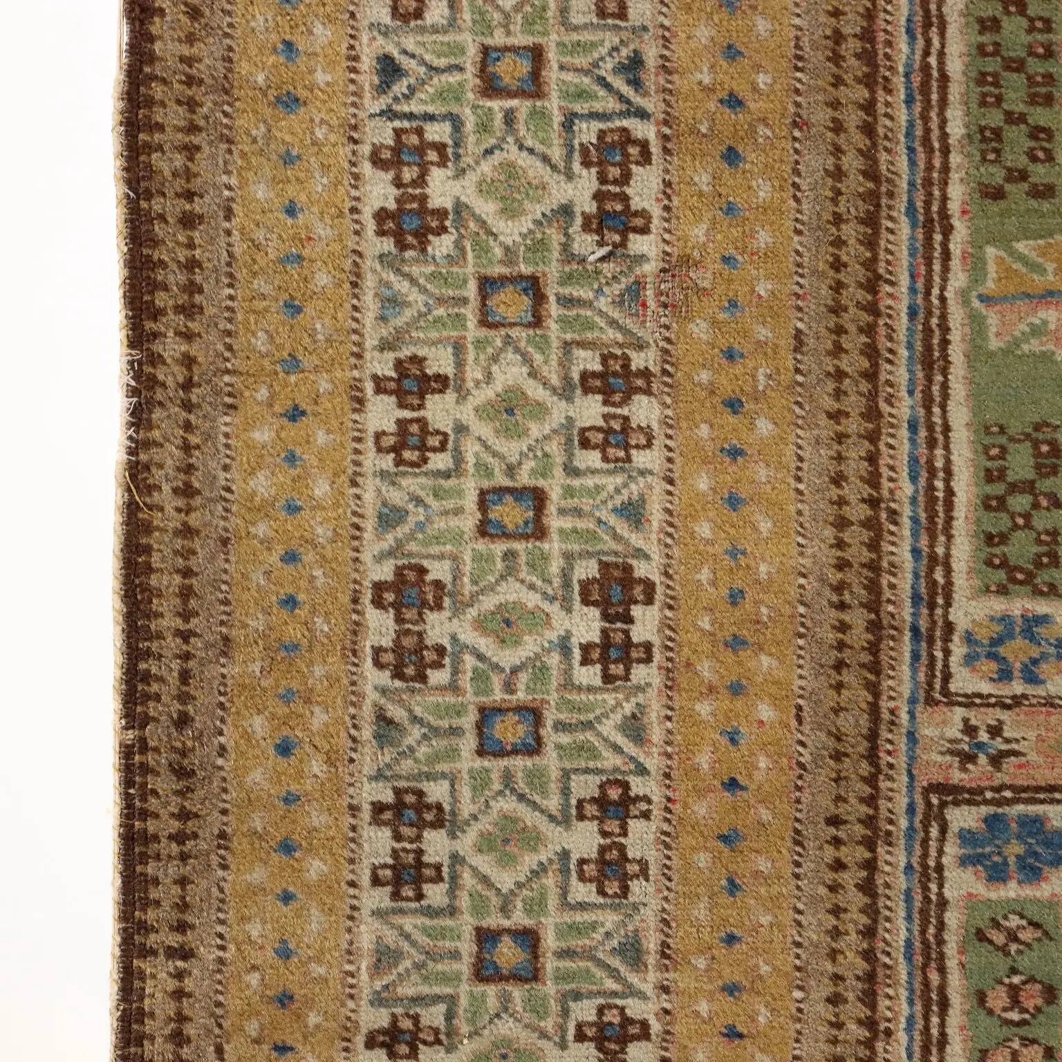 Ancient Asian rug in cotton and wool, fine knot, 77 x 54 in.