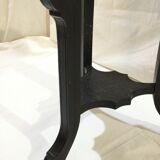 Blackened wooden and marble harness