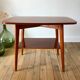 Table console en bois de hêtre années 50