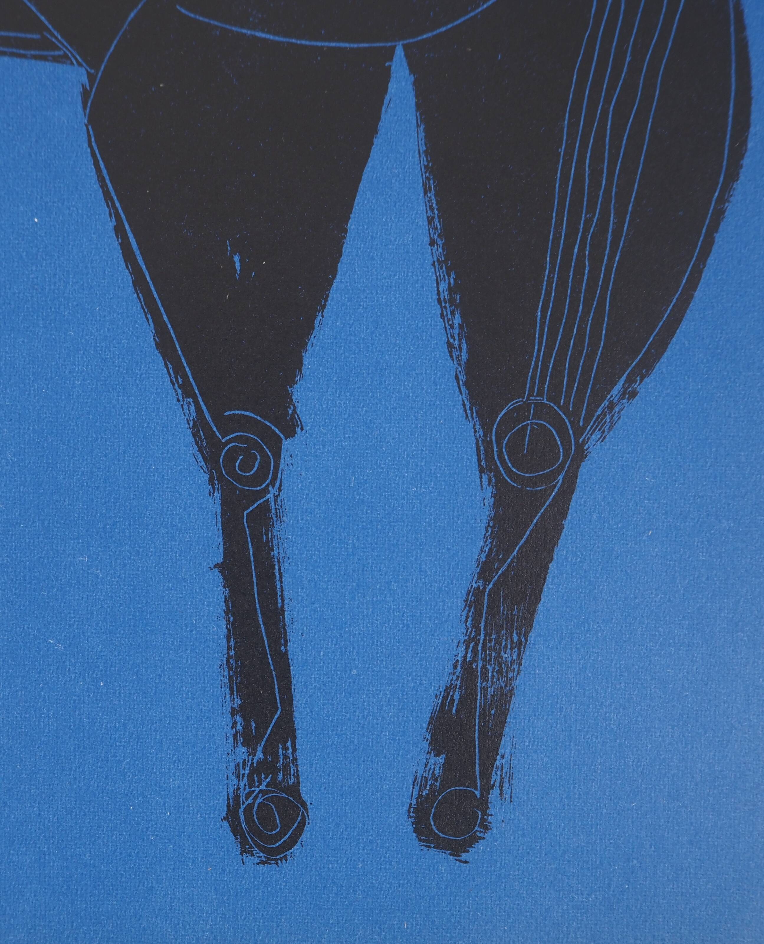 Marino Marini: The Black Horse - Original Signed Lithograph