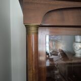 Empire mahogany display bookcase