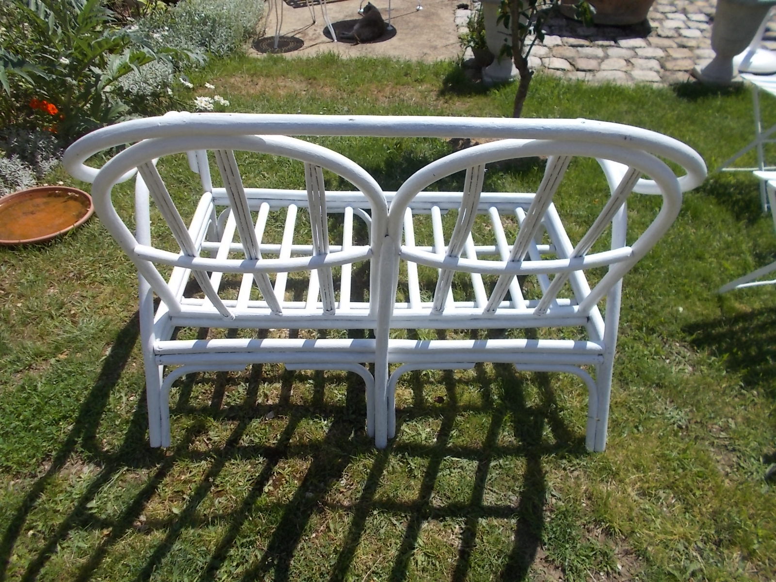 Rattan canapé