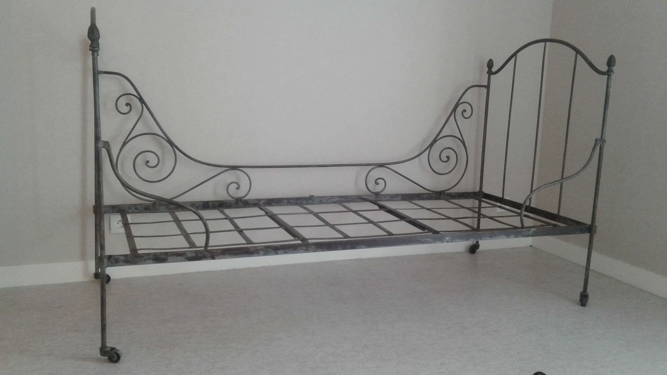 Louis XVI wrought iron bed