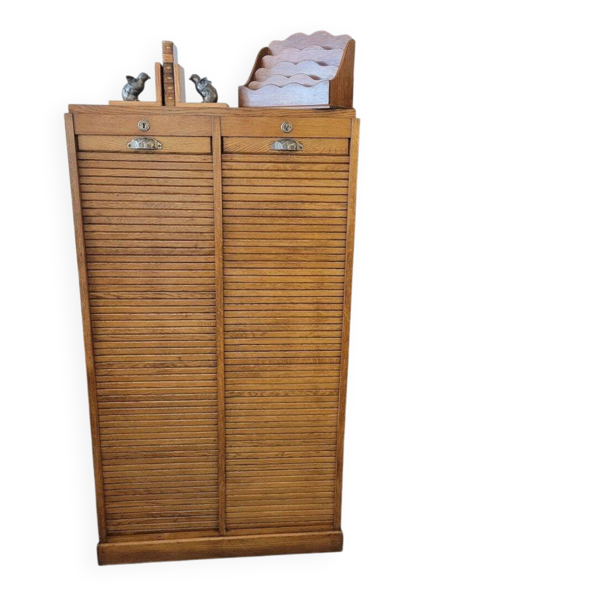 Double curtain binder
