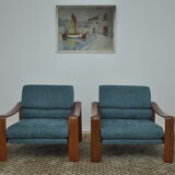 Scandinavian Teak Living Room Set, 1970s, Set of 3
