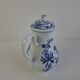 Vintage Dubí Czech Porcelain Blue Onion Cibulák Teapot, c. 1970