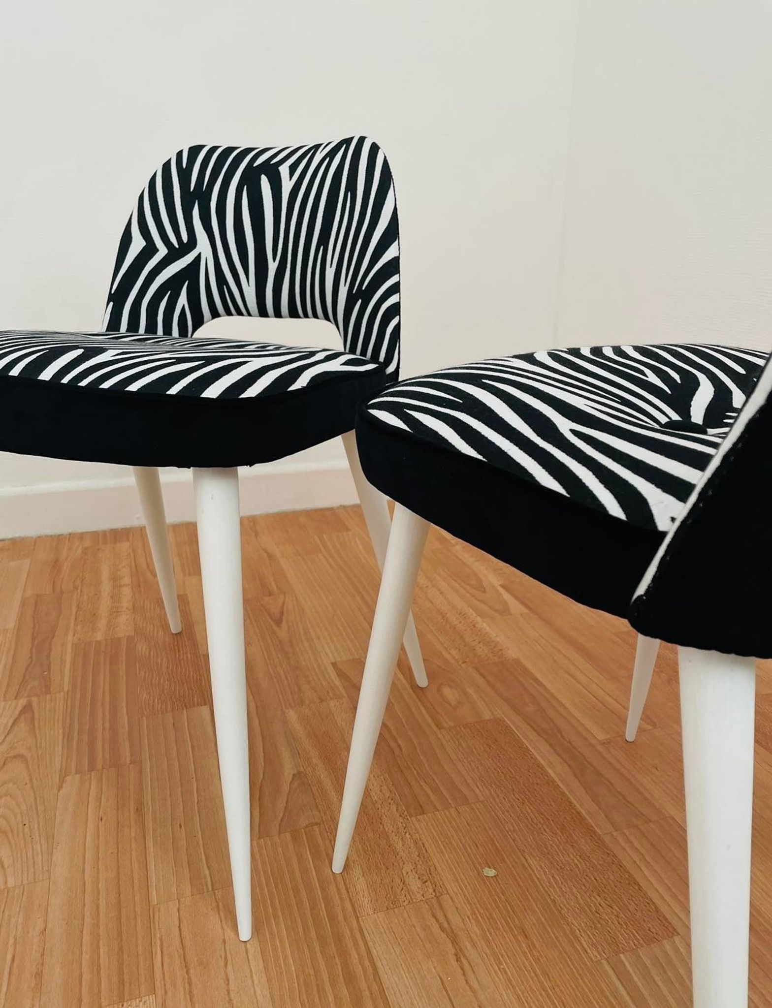 Duo of restored chairs
