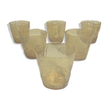 Series of 6 glasses