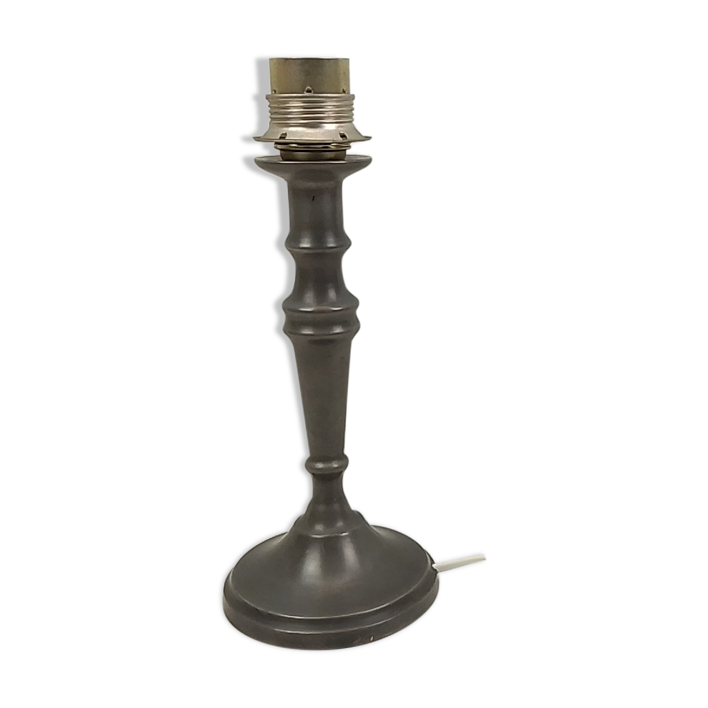 Pewter lamp foot 28 cm