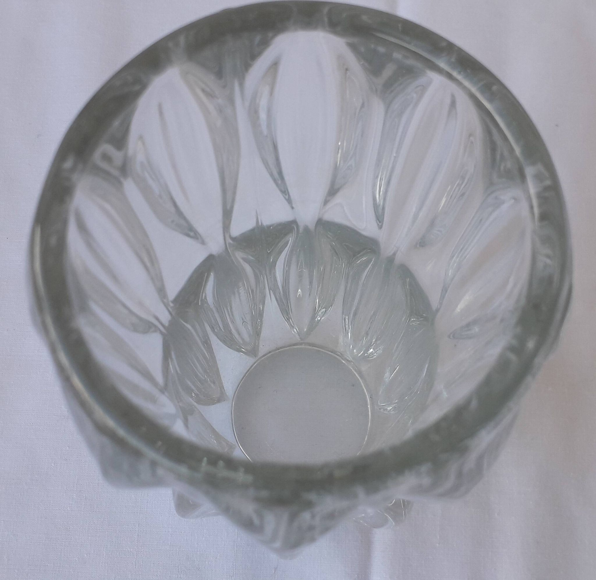 Pressed glass vase