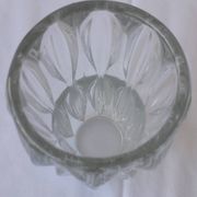 Pressed glass vase