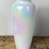 Iridescent glass vase