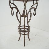 Table d’appoint en fer industriel antique
