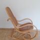 Rocking-chair bois et cannage