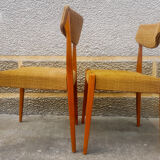 Pair of chairs mustard color, 60s/70s