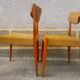 Paire de chaises couleur moutarde années 60/70