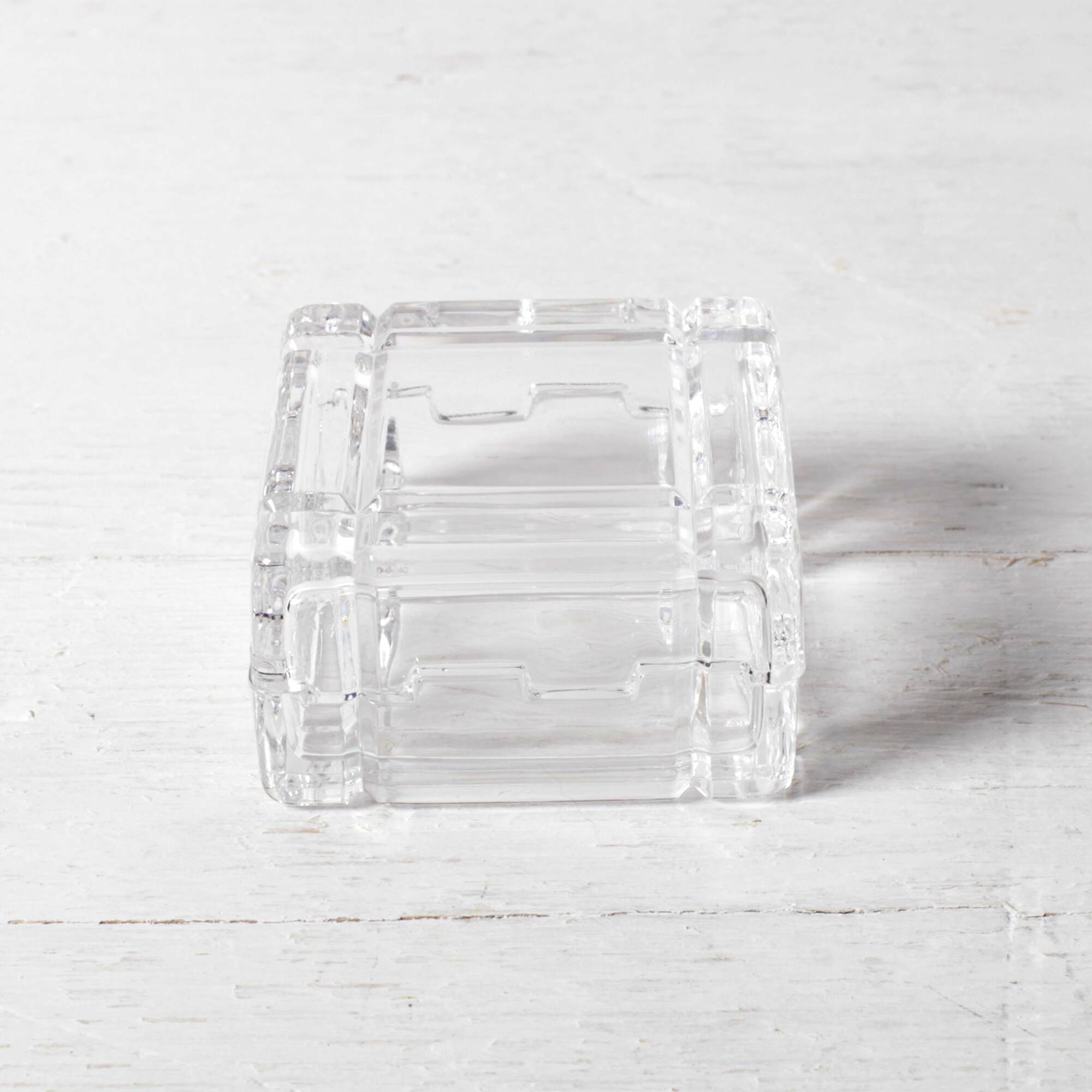 Vintage RCR Crystal Jewelry Box / Italian Glass Trinket Box / Italy / 1970s