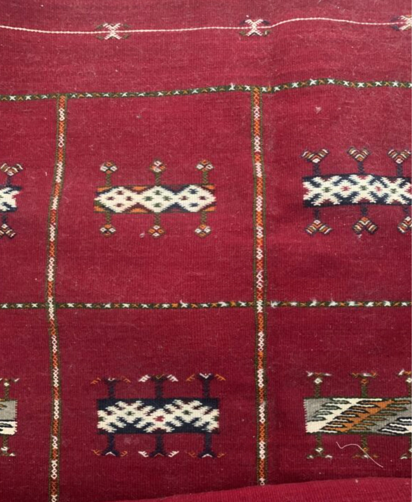Moroccan wool rug handmade
