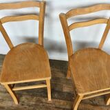 Series 4 wooden chairs barter bistro 1950