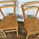 Série 4 chaises en bois troquet bistrot 1950