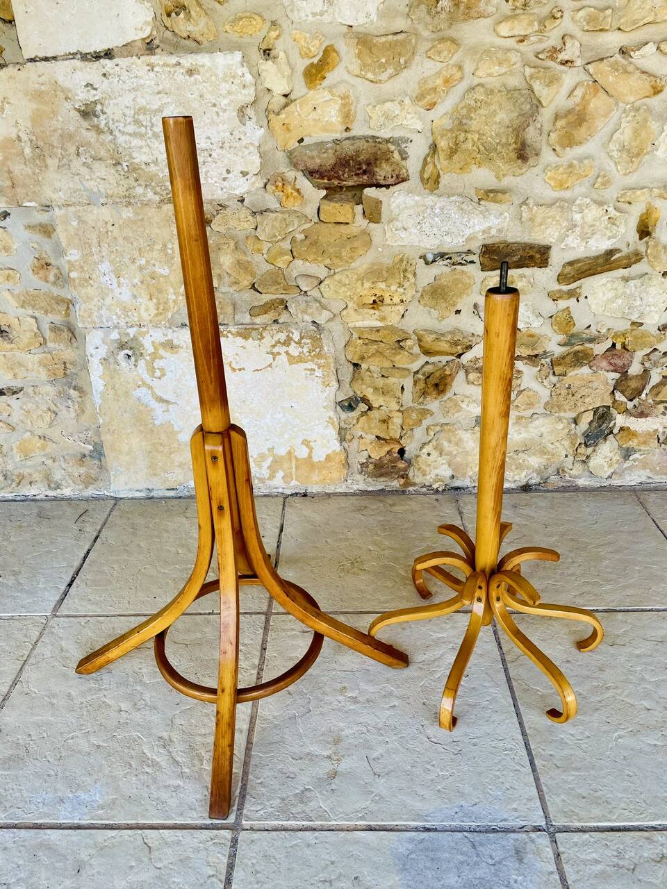 Vintage coat rack on legs by Baumann, circa 60s.