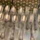 12 large spoons 12 forks silver metal Christofle Marly in blister