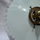 Vintage white opaline suspension lampshade