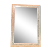 Miroir en pierre de corail rouge pavé par Maitland Smith dans les années 1970  75x110cm