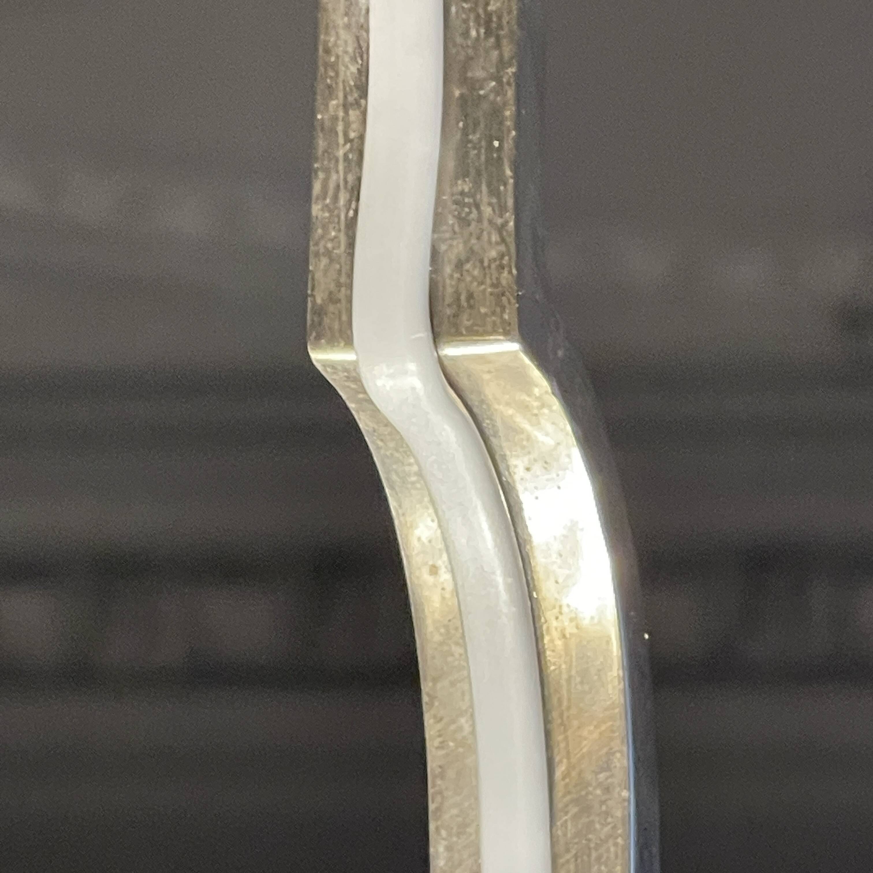 Art Deco chandelier, sandblasted pressed glass, nickel-plated bronze 1930