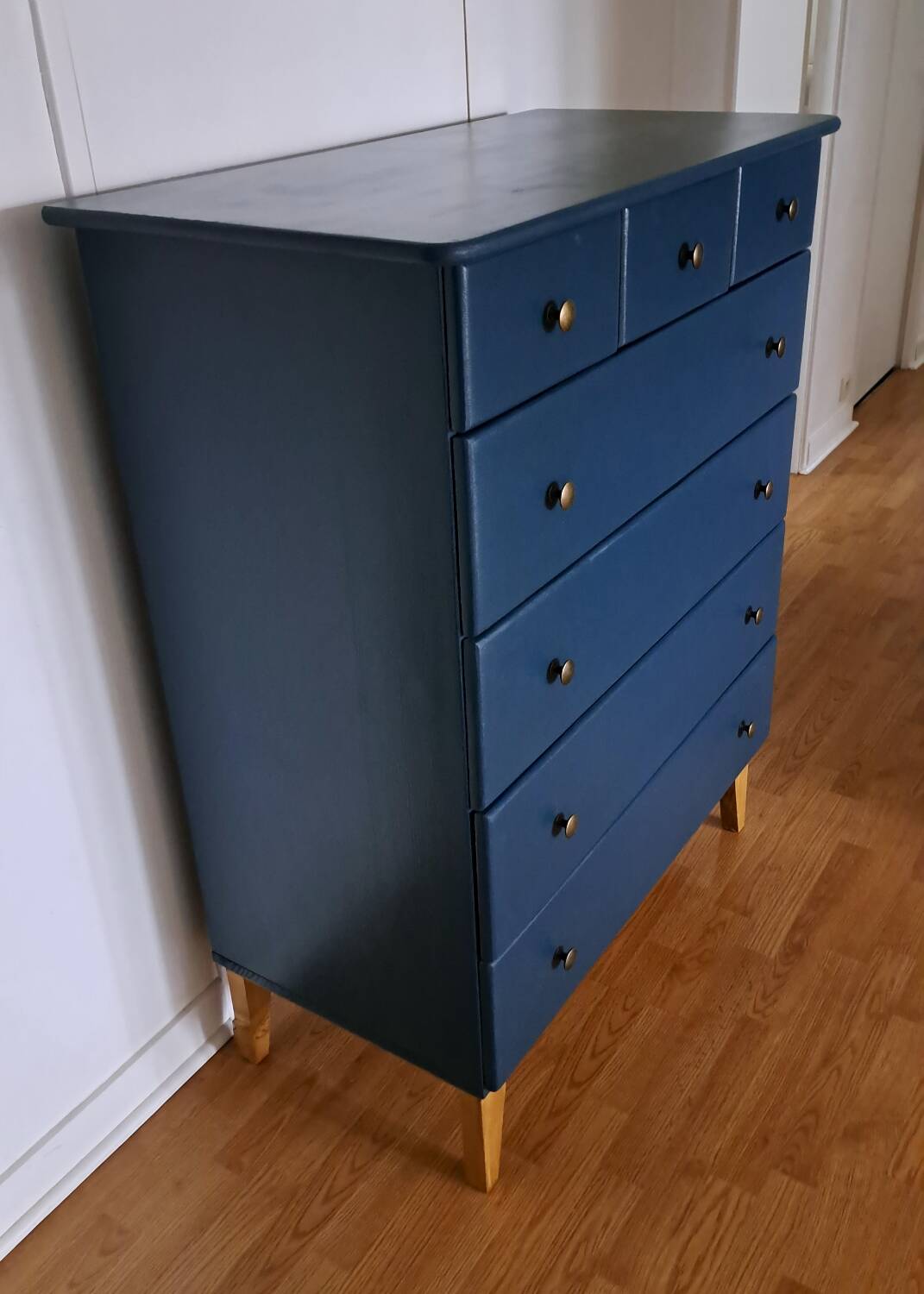 Rød Sødgren blue ganne 3 chest of drawers