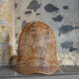 Braided raffia lampshade - Vintage authentic 70s